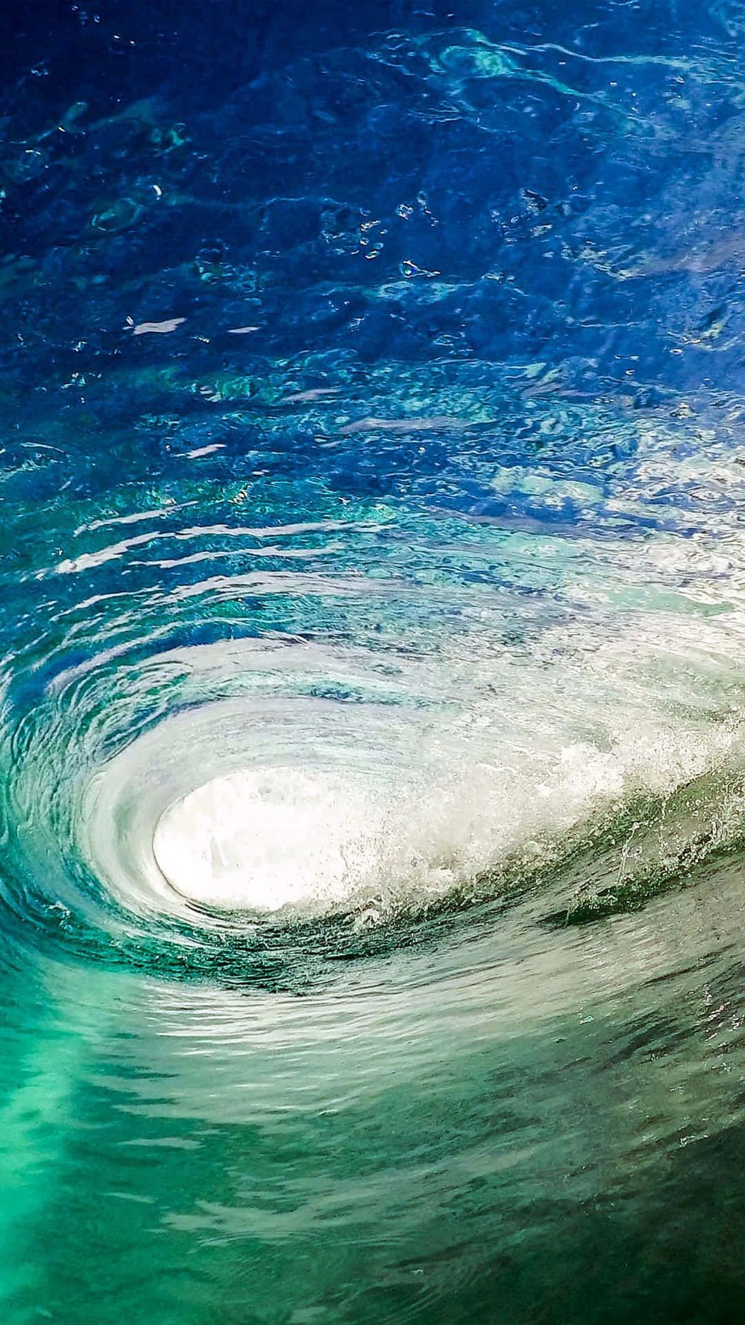 Cool Blue And Green 1242 X 2208 Background