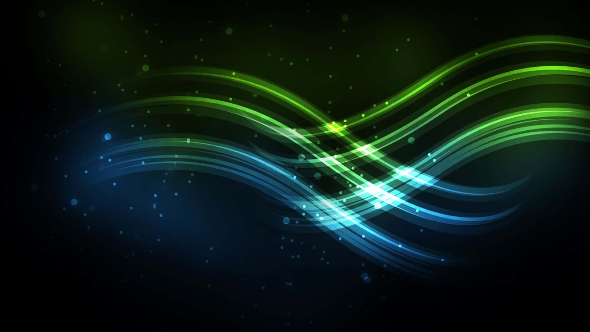 Cool Blue And Green 1920 X 1080 Background