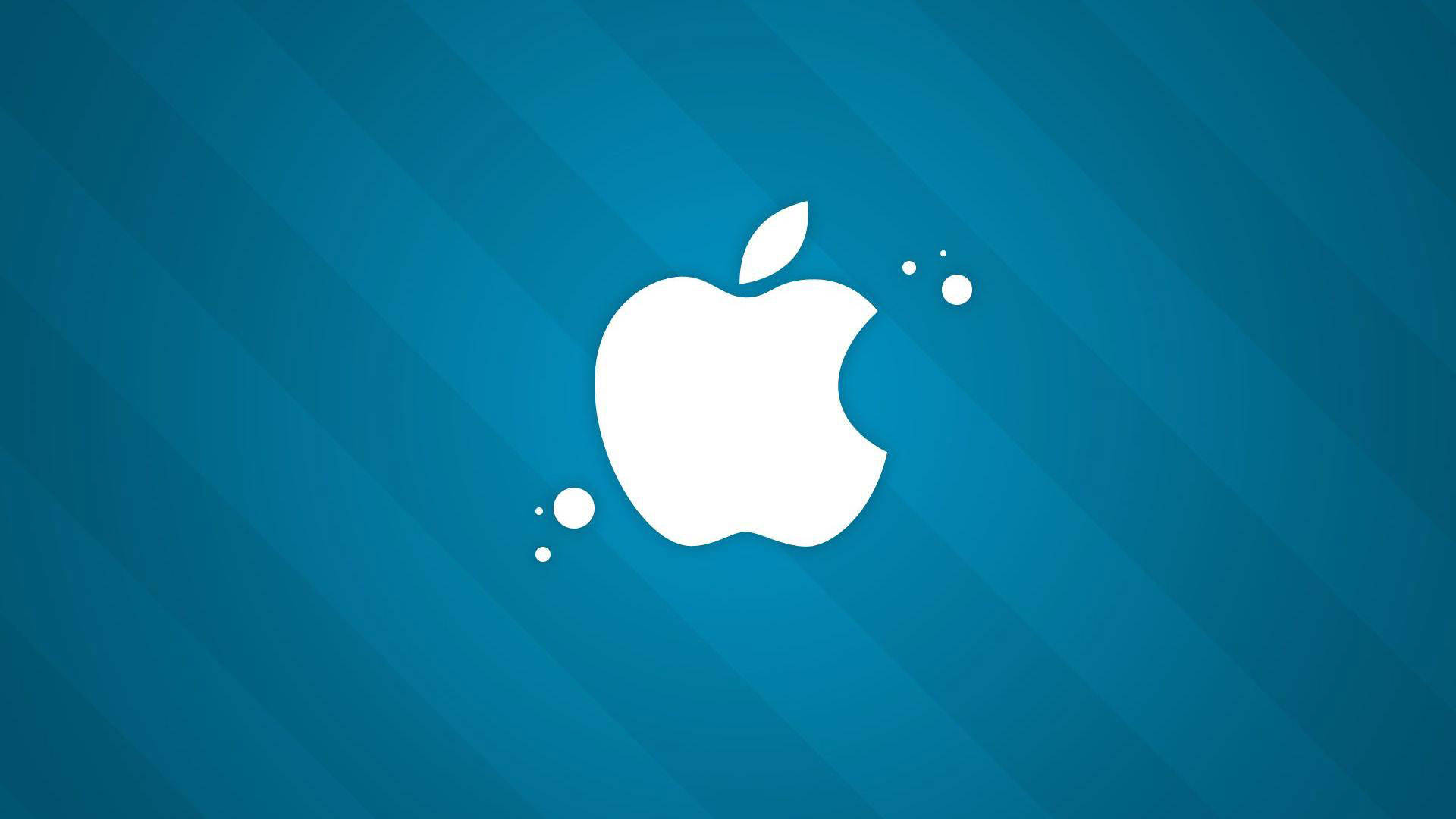 Cool Blue Apple Background