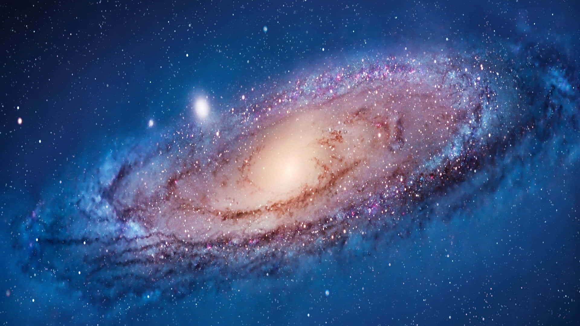 Cool Blue Galaxy Image Background