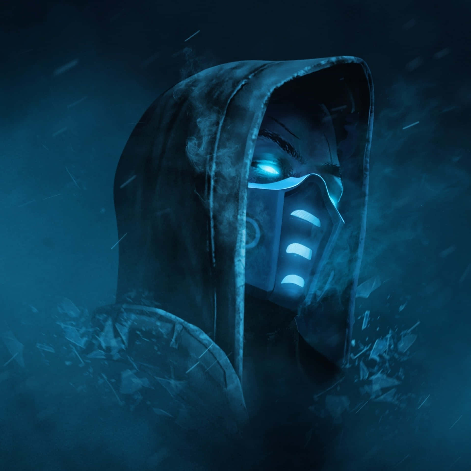 Cool Blue Mortal Kombat Scorpion Background