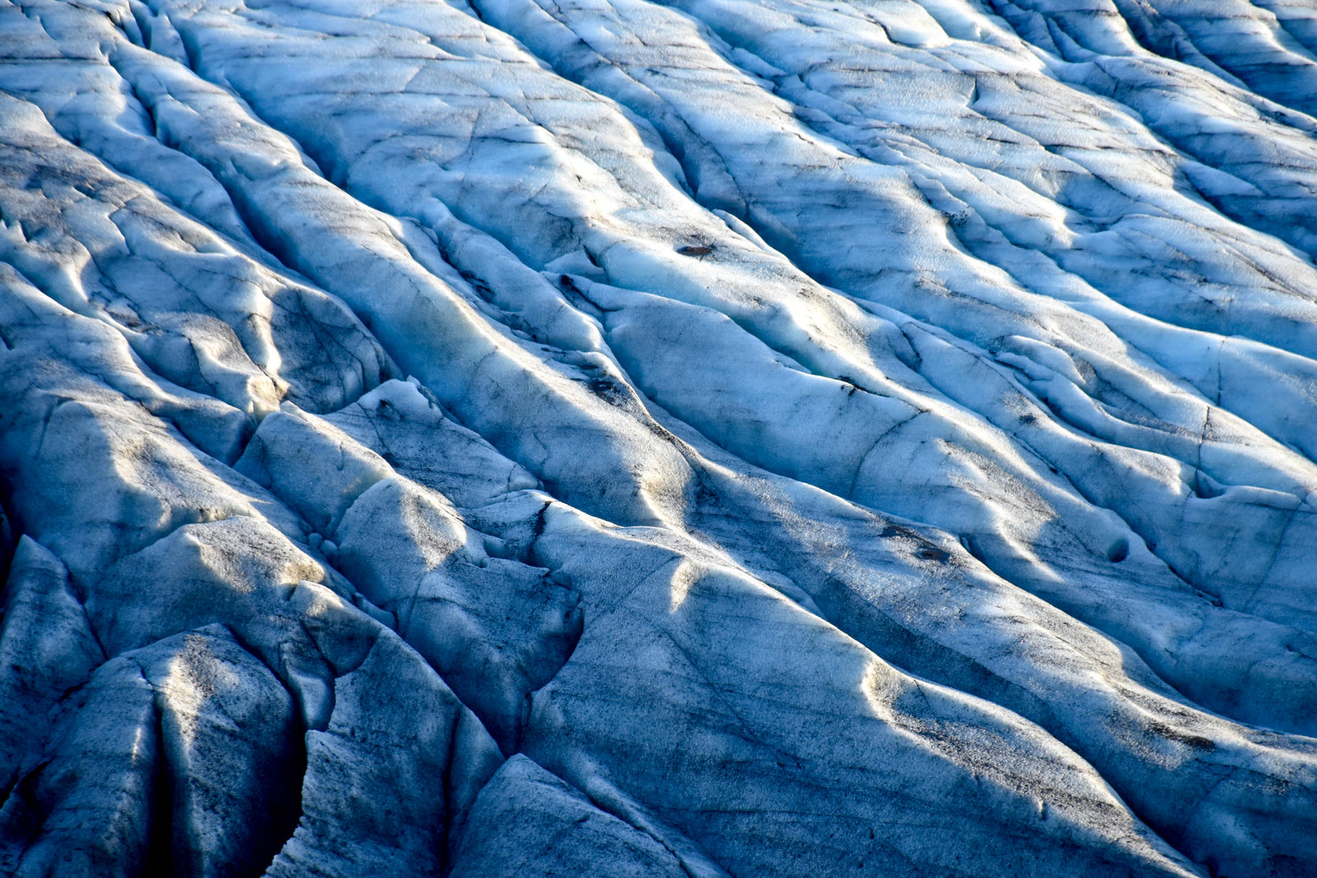 Cool Blue White Glacier Landscape Background