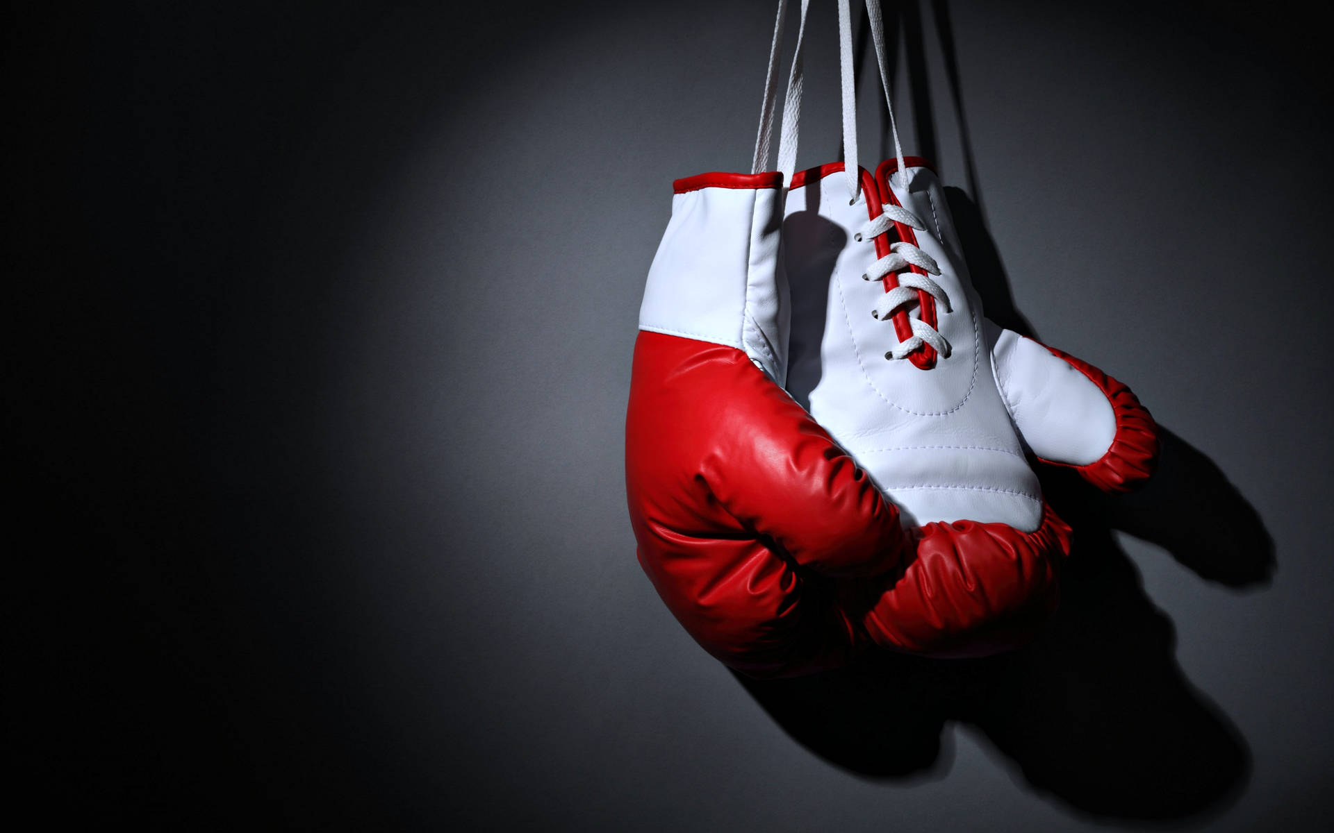 Cool Boxing Gloves With White Laces Background