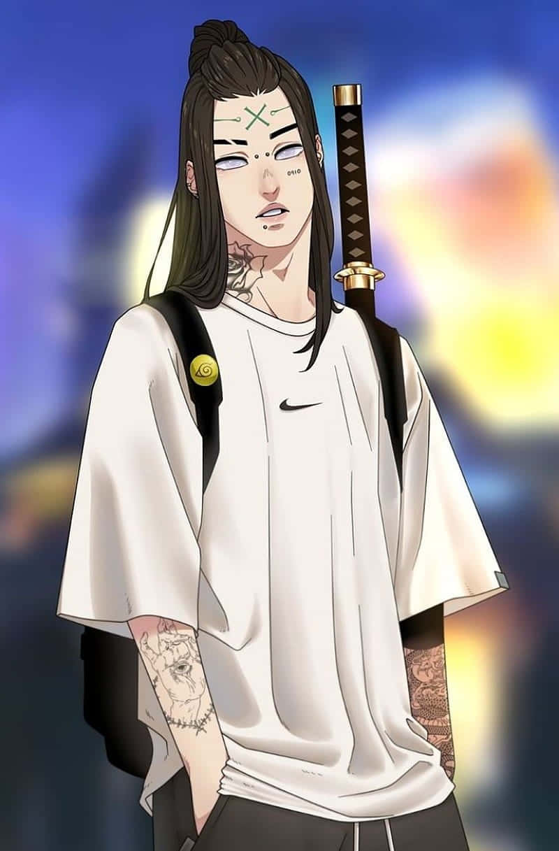 Cool Boy Neji Hyuga Background