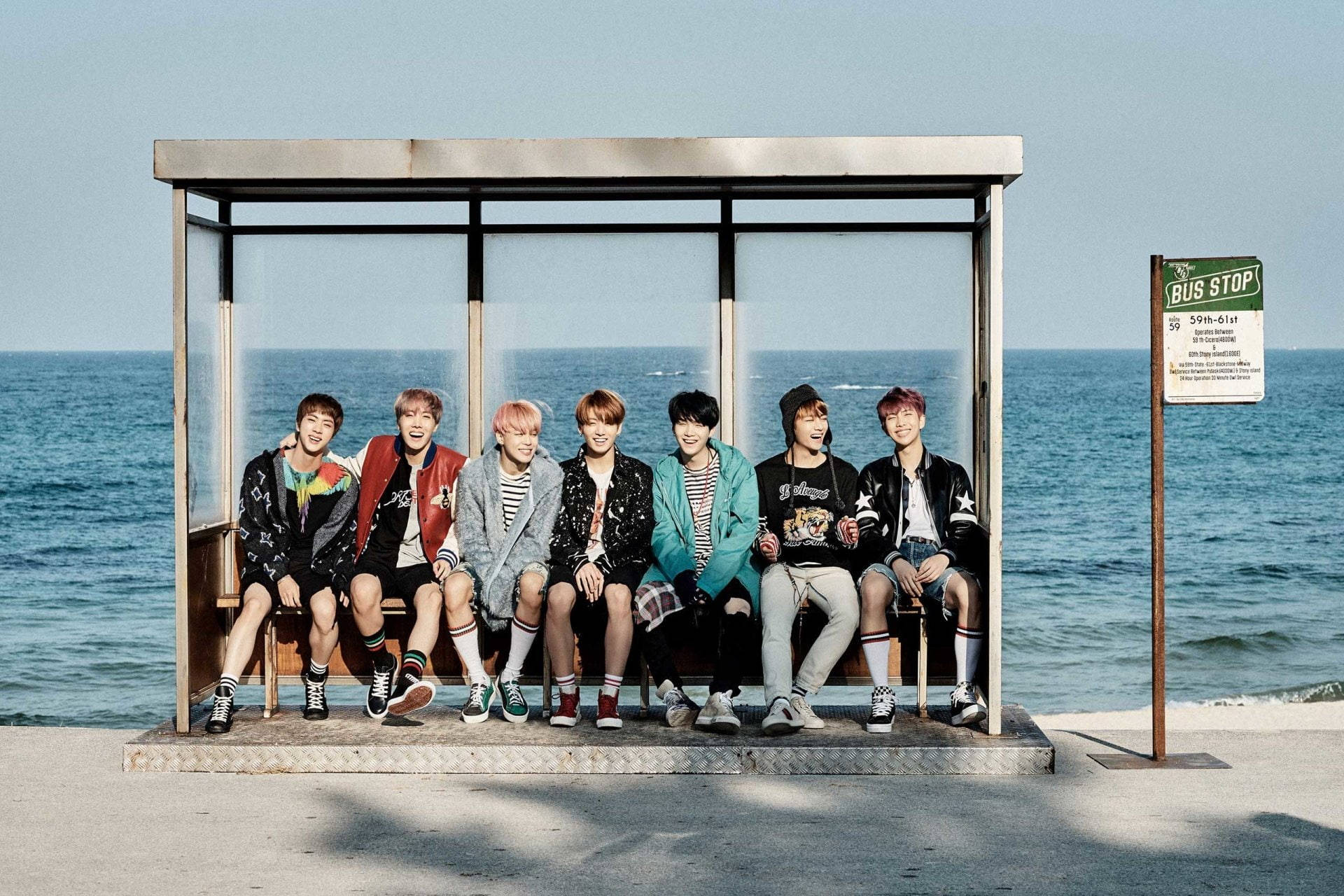 Cool Bts Laptop Spring Day Background