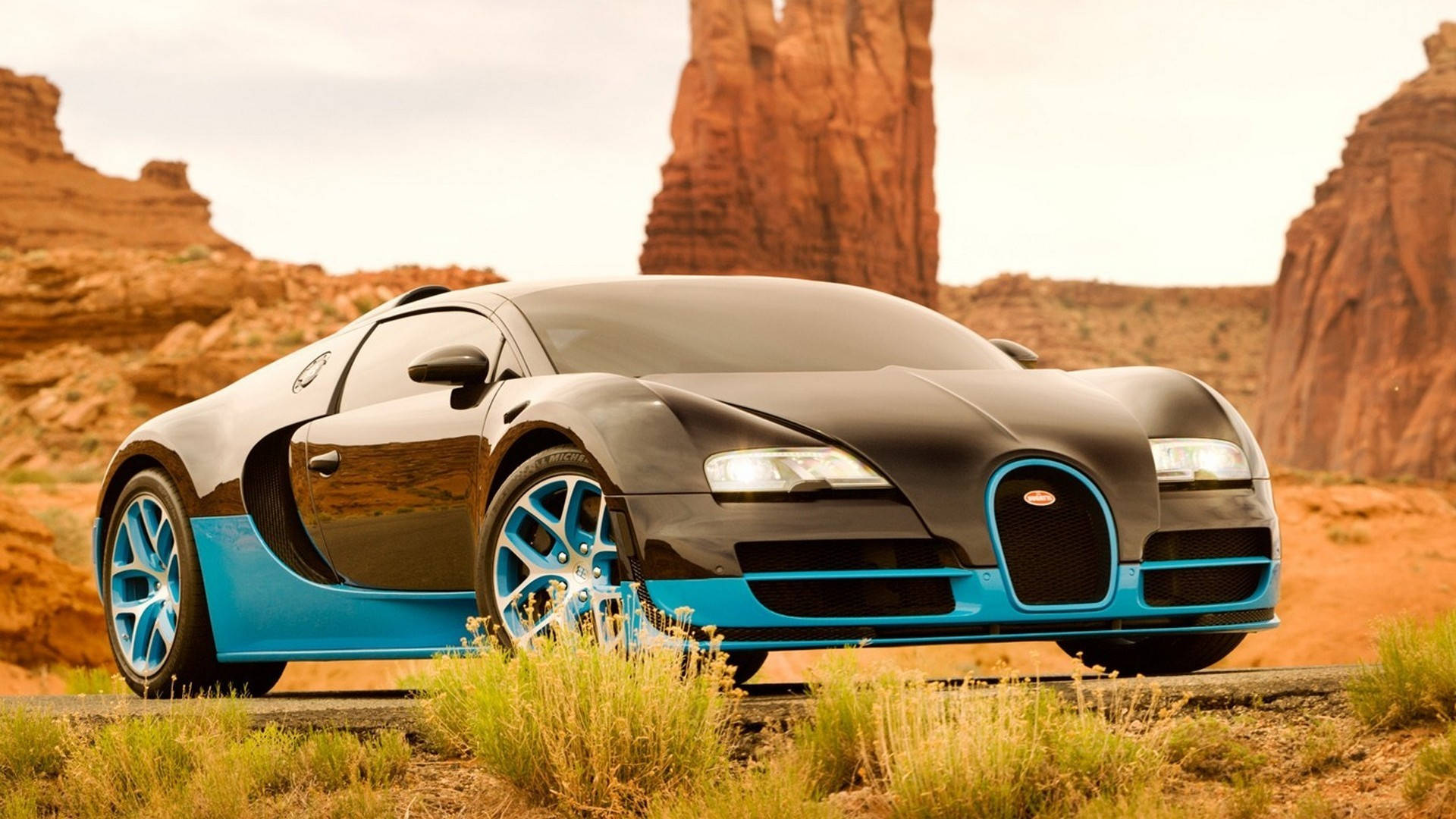 Cool Bugatti Veyron In Transformers Background