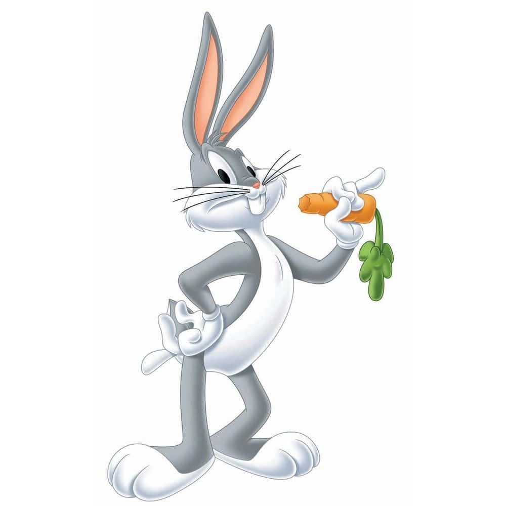 Cool Bugs Bunny Eating Carrot Background