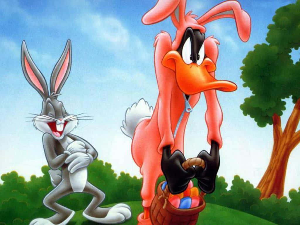 Cool Bugs Bunny Laughing At Daffy Duck