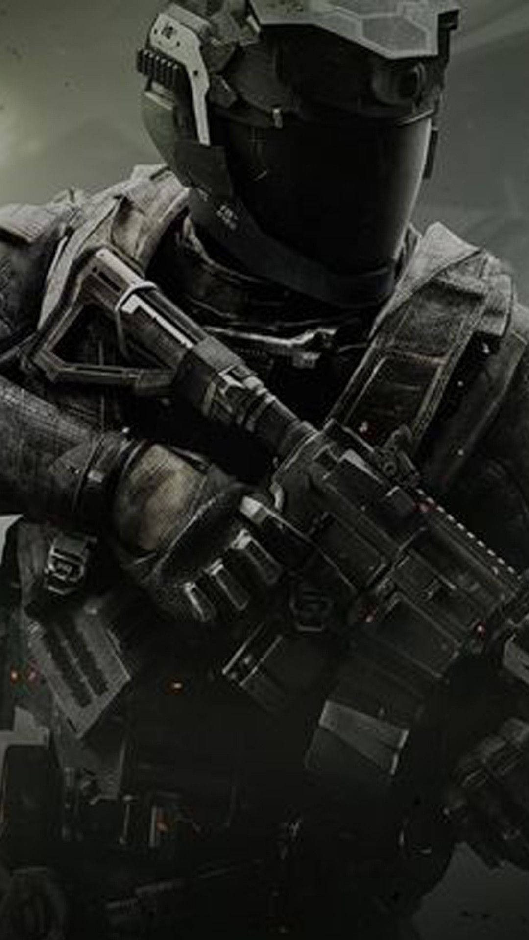 Cool Call Of Duty Modern Warfare Iphone All-black Soldier Background