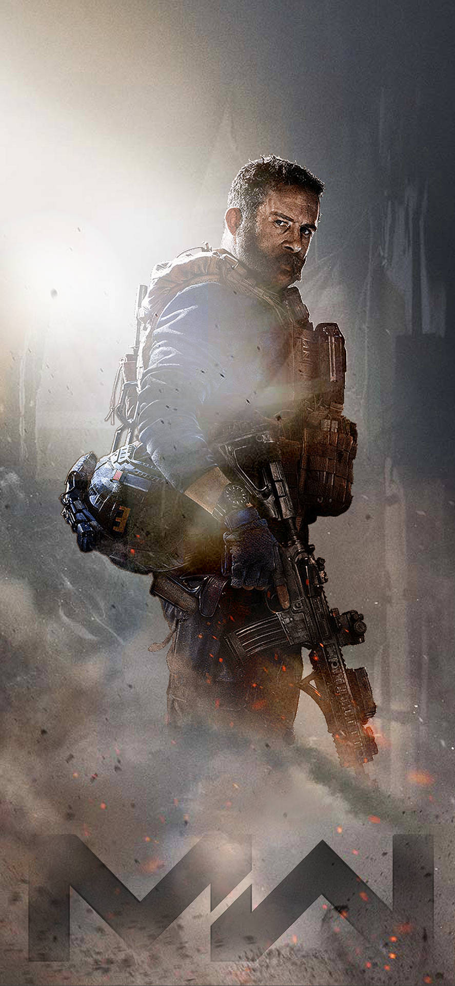 Cool Call Of Duty Modern Warfare Iphone Captain Price Background