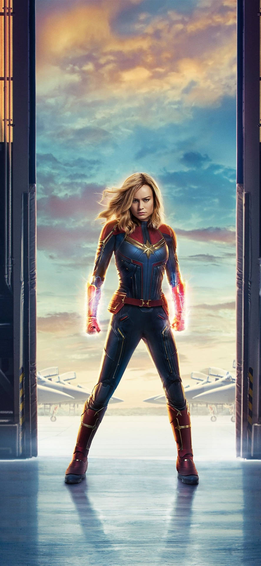 Cool Captain Marvel Iphone Background