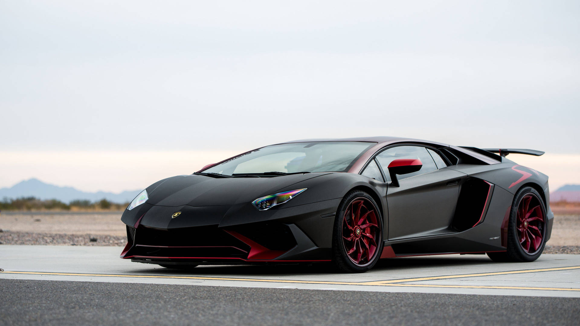 Cool Cars: Devil Black Lamborghini Background