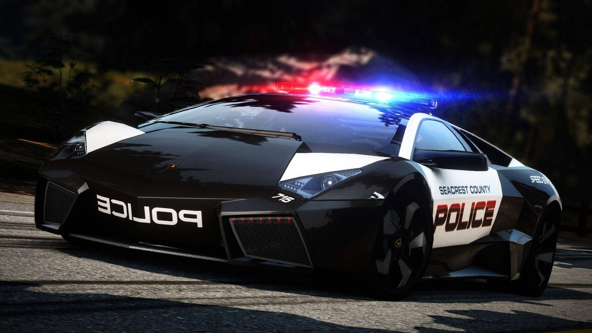 Cool Cars: Police Lamborghini Design Background