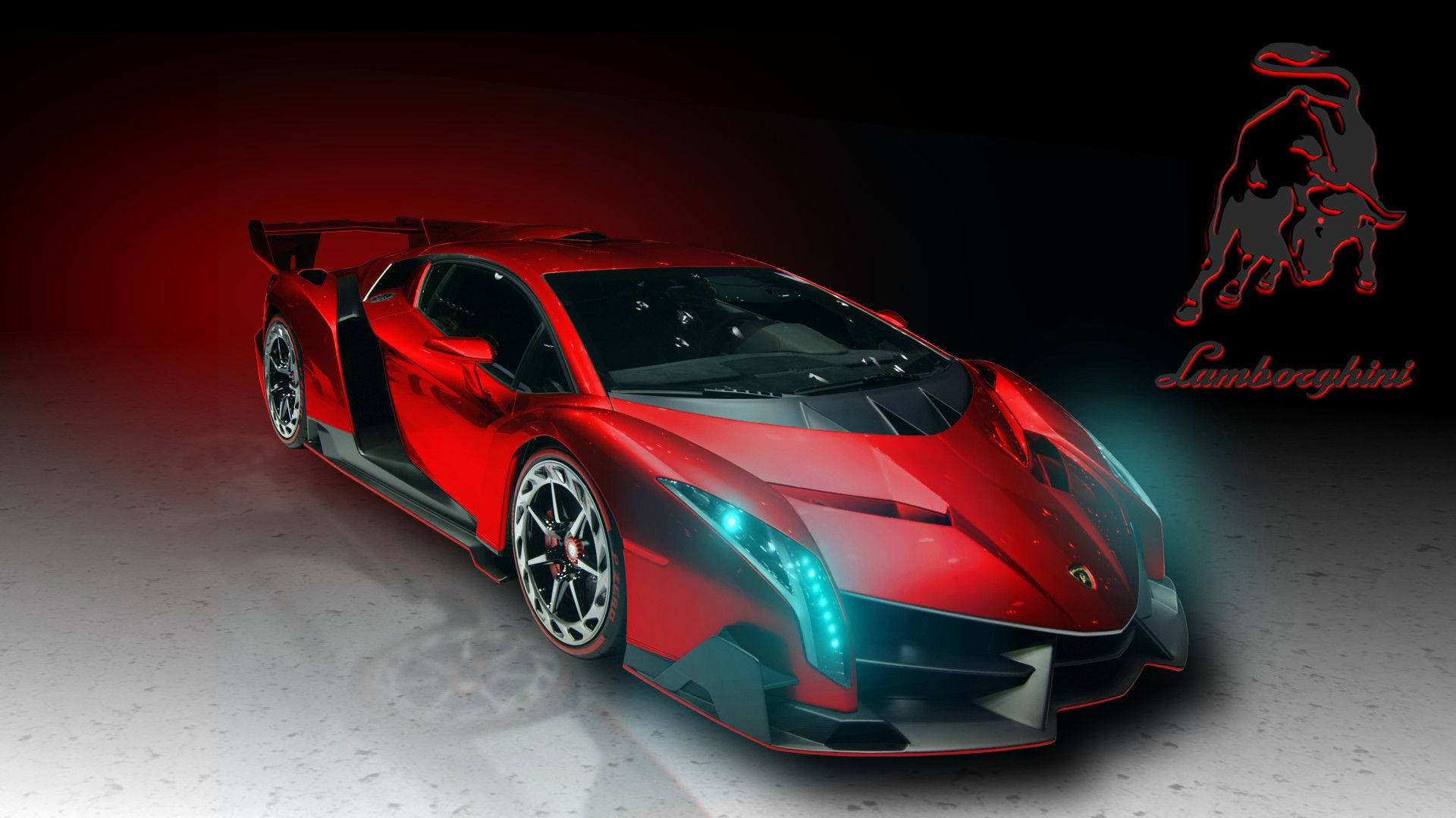 Cool Cars: Red Lamborghini Background