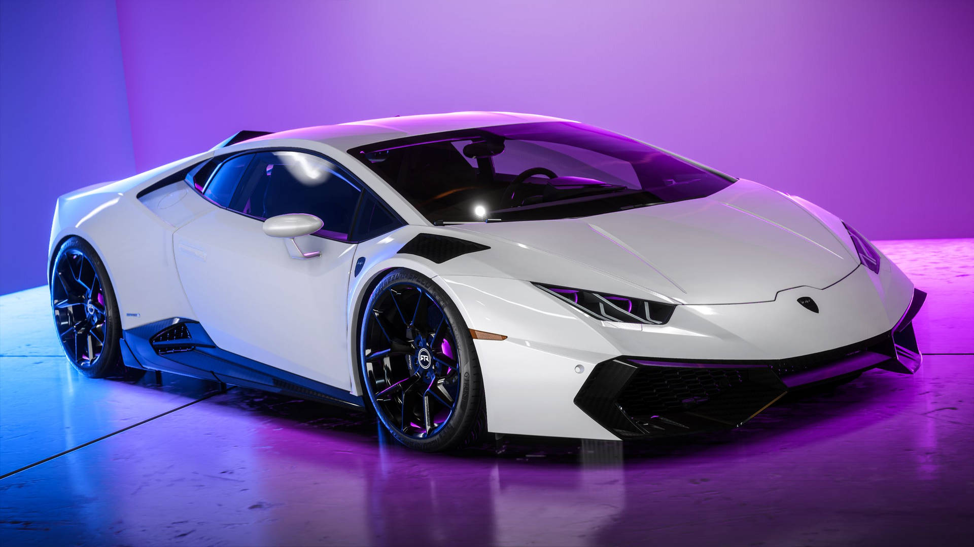 Cool Cars: Smooth White Lamborghini Background