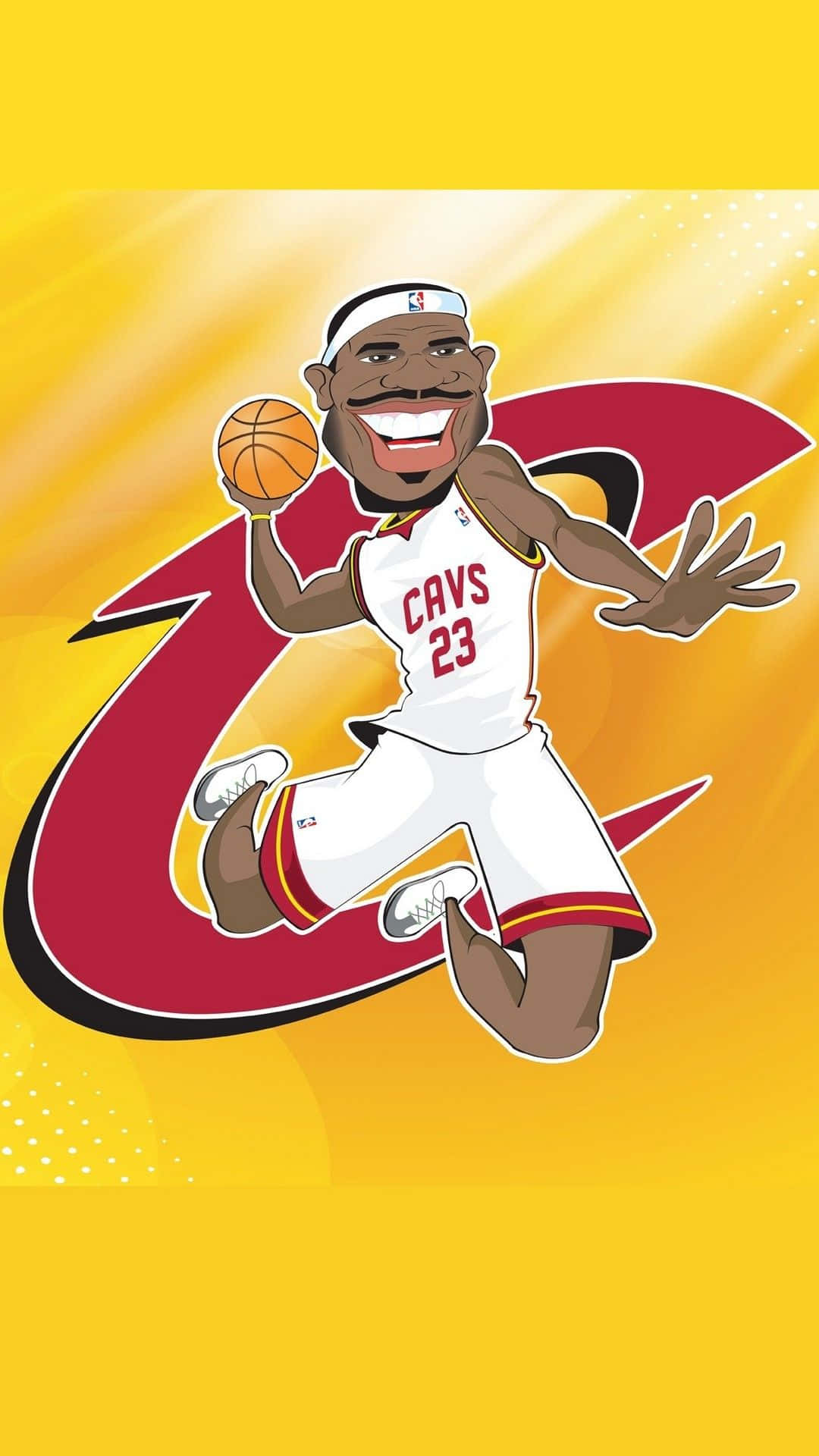 Cool Cartoon Lebron James Iphone Background
