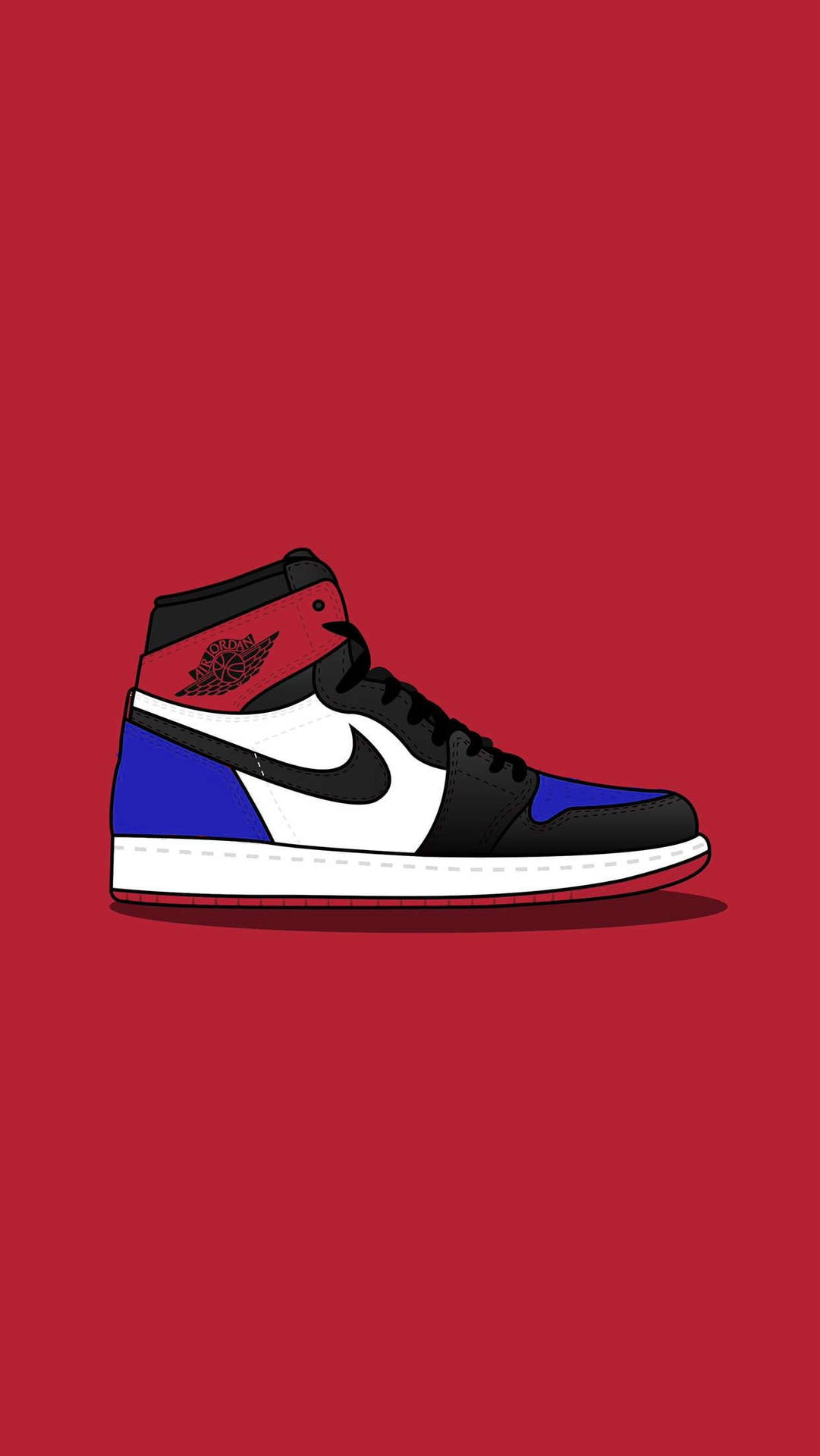Cool Cartoon Nike Jordan 1 Display Background