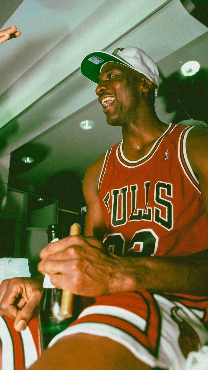 Cool Celebrating Michael Jordan Background
