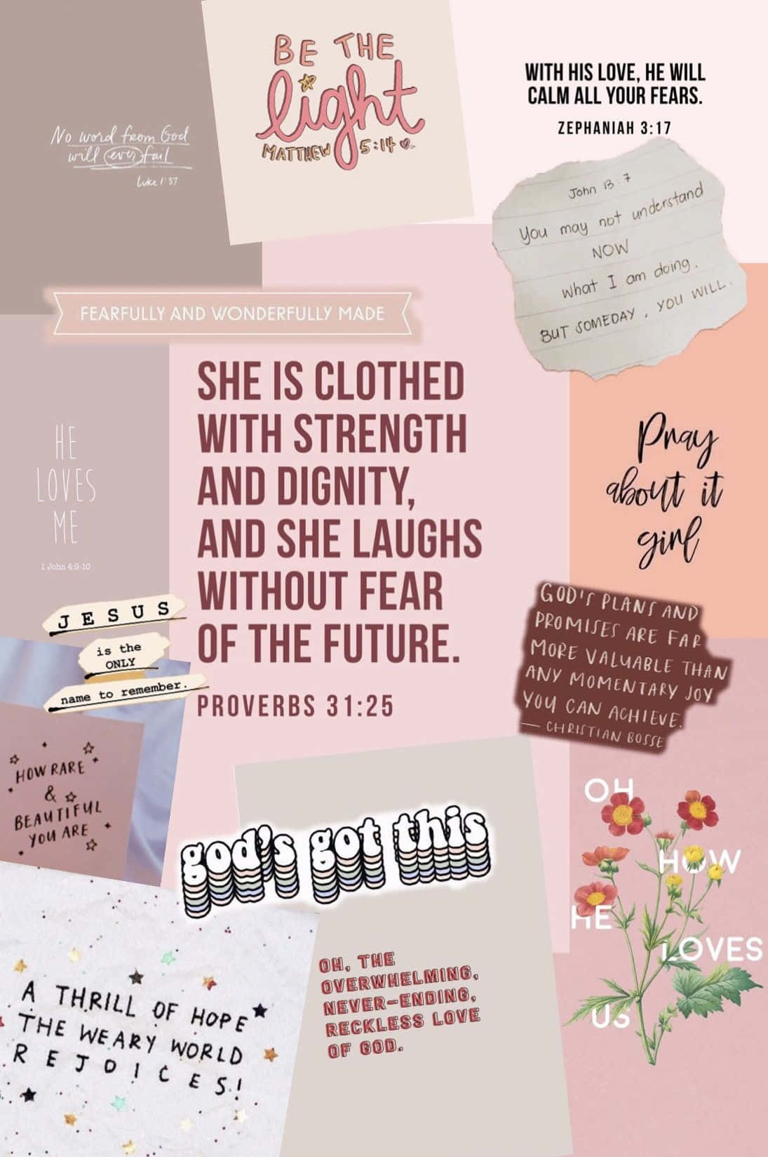Cool Christian Girly Collage