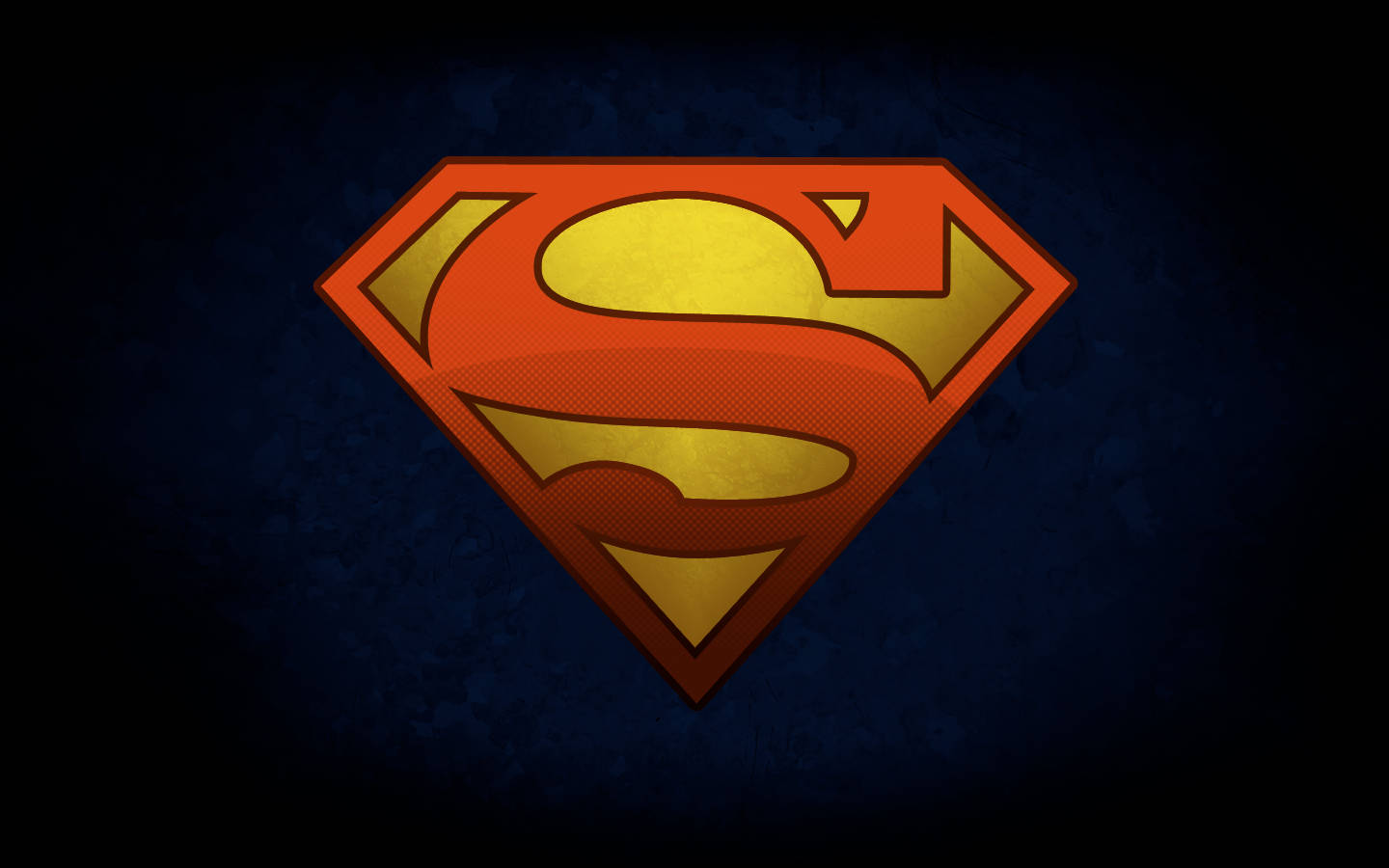 Cool Classic 2d Superman Logo Background