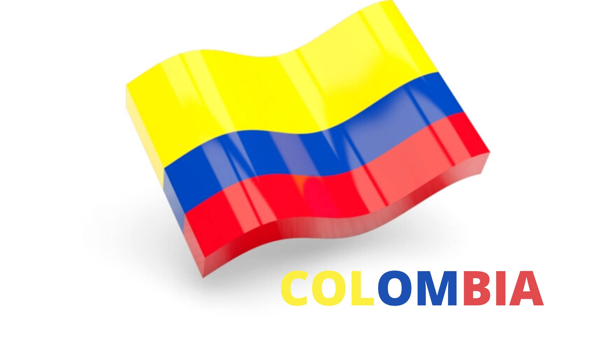 Cool Colombia Flag 3d Art