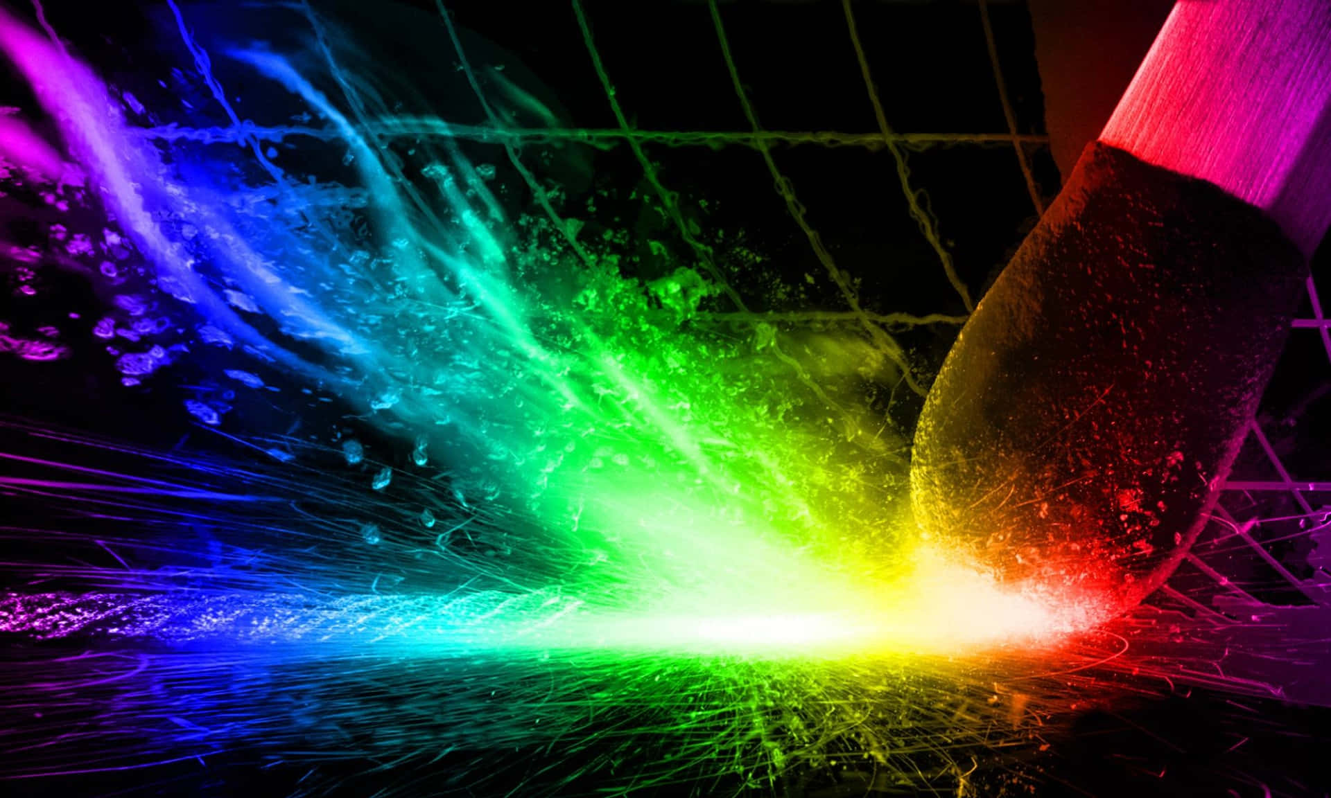 Cool Colored Close-up Digital Artwork Of Matchstick Background