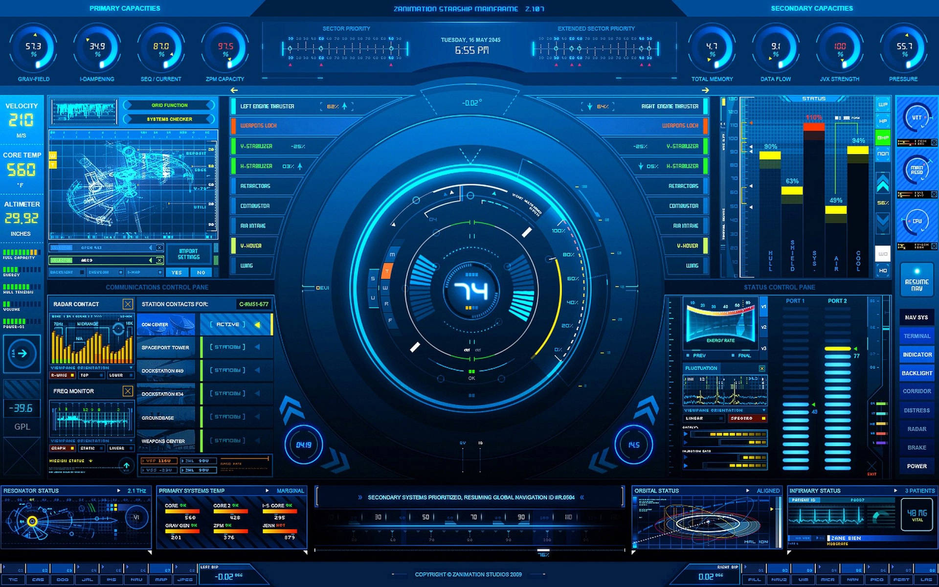 Cool Computer Interface Of Virtual Dj Background