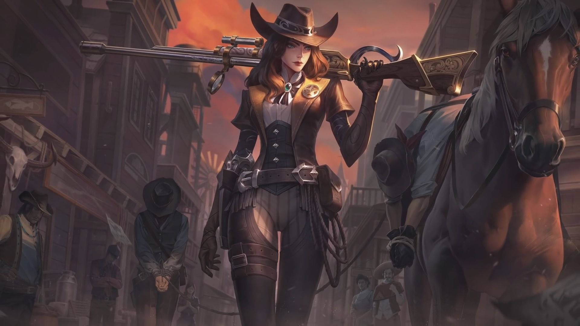 Cool Cowgirl Background