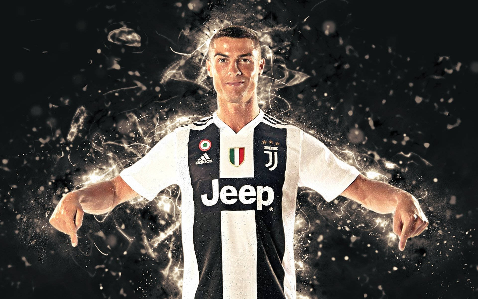 Cool Cr7 3d Black Background Background