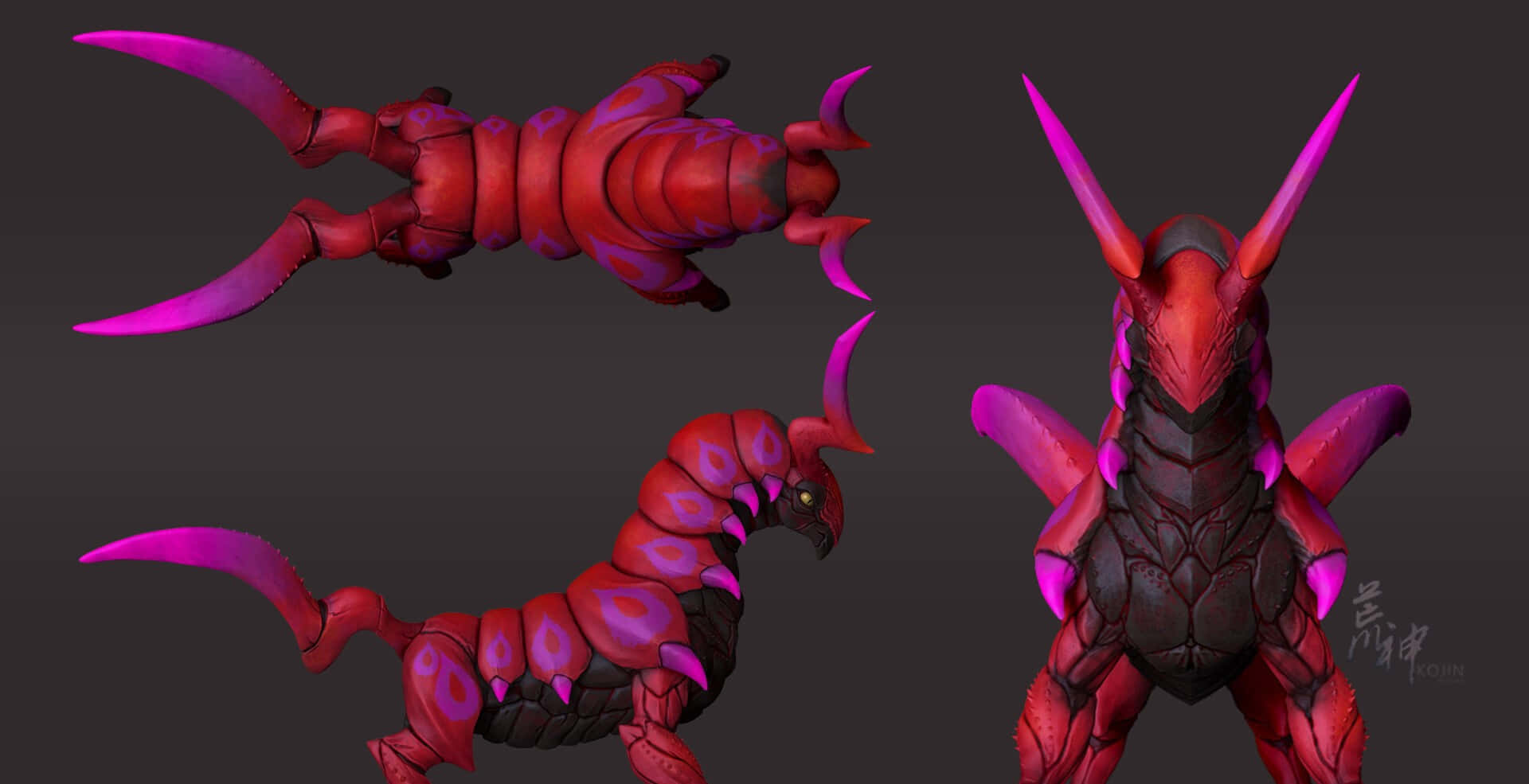 Cool Custom 3d Model Of Scolipede Background
