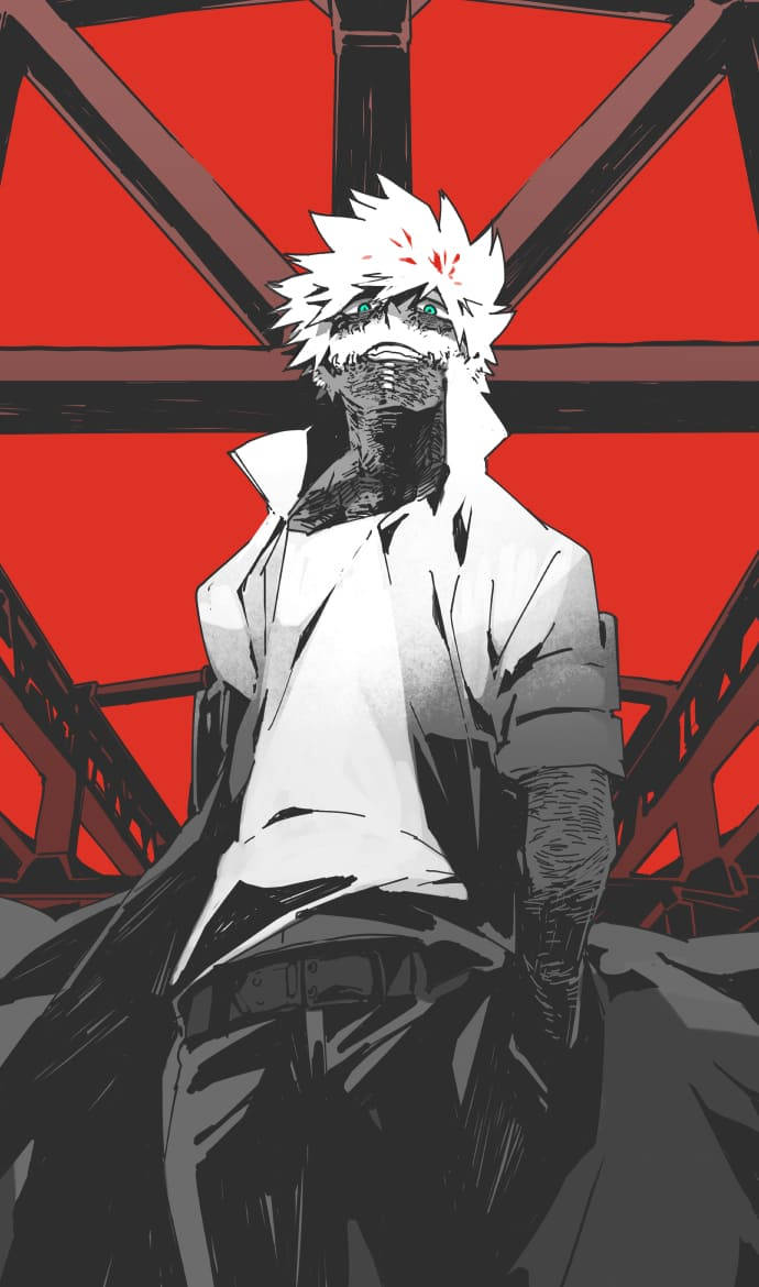 Cool Cute Dabi Red Background