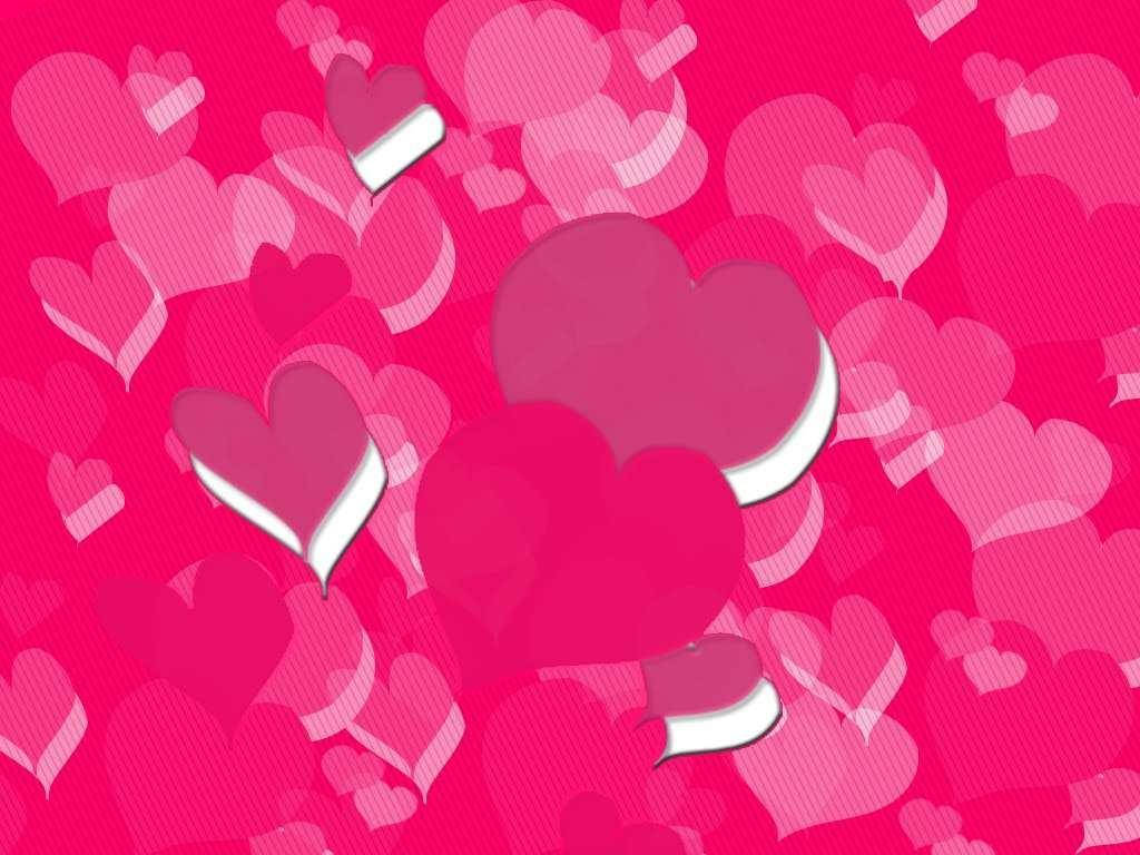 Cool Cute Pink Hearts Background
