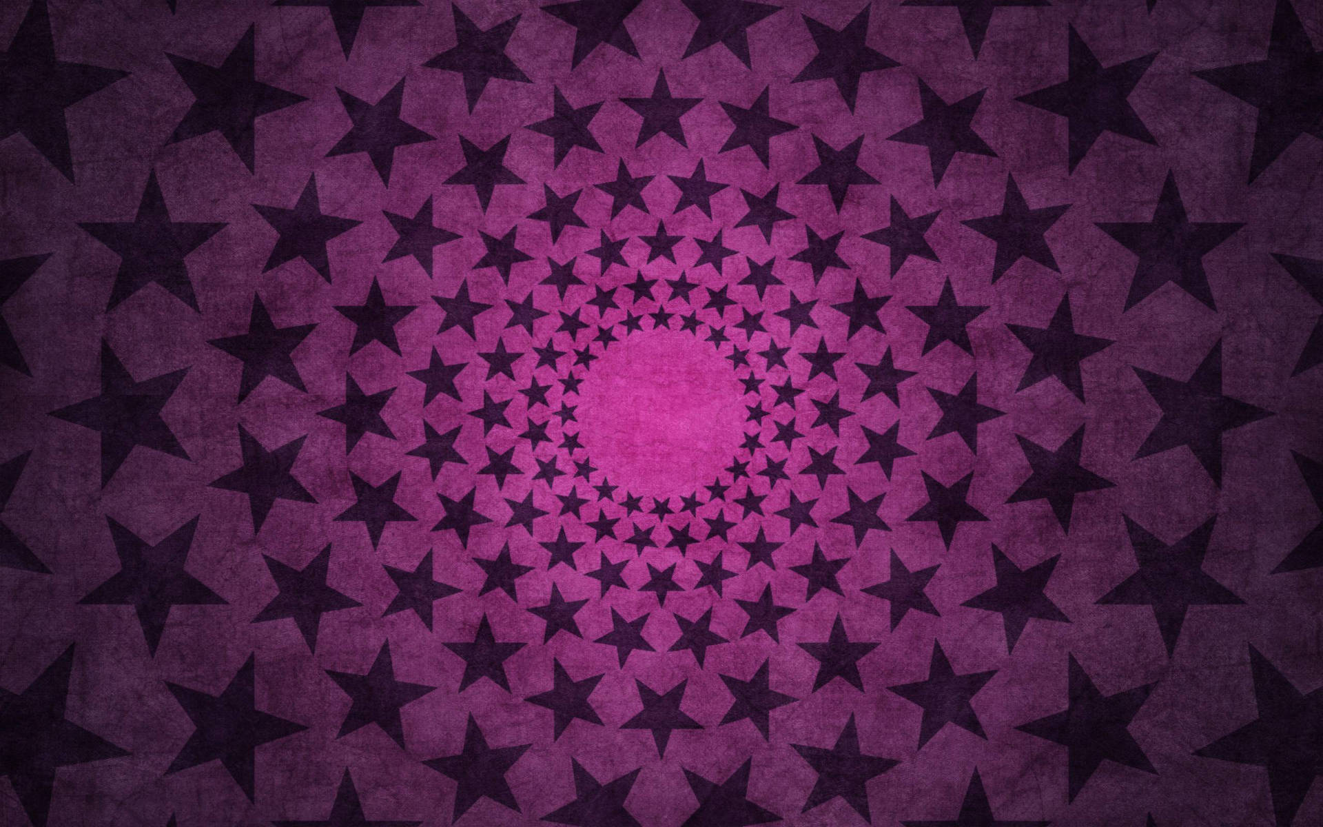Cool Cute Spiral Stars In Pink Background