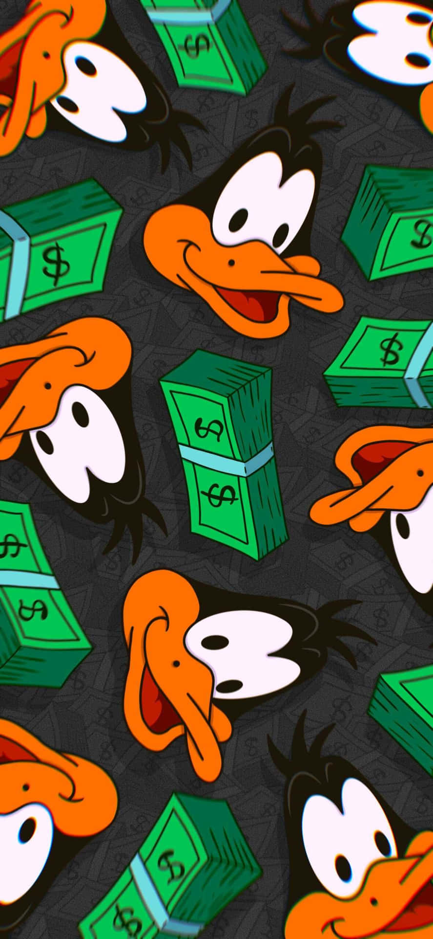 Cool Daffy Duck Money Background