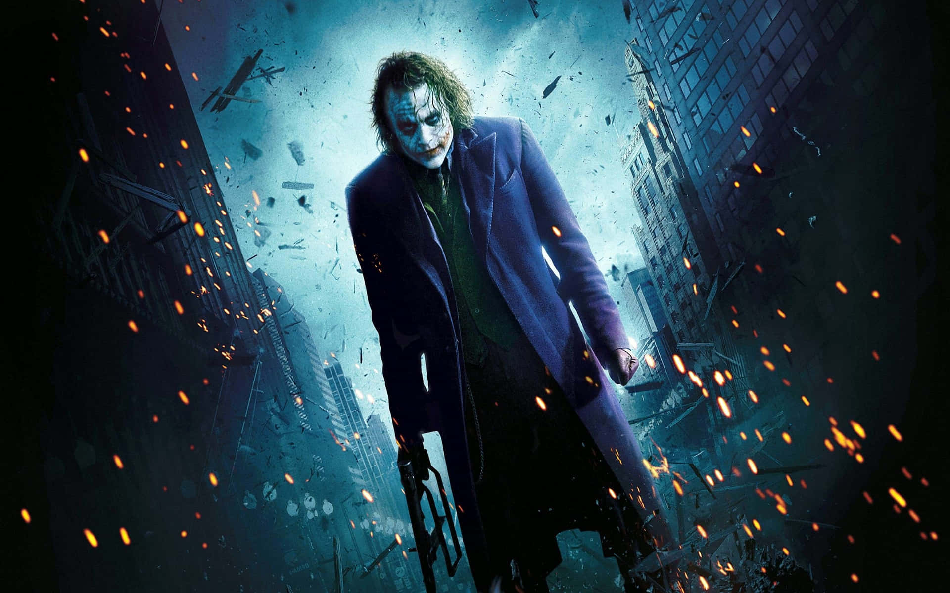 Cool Dangerous Joker Batman Movie Background