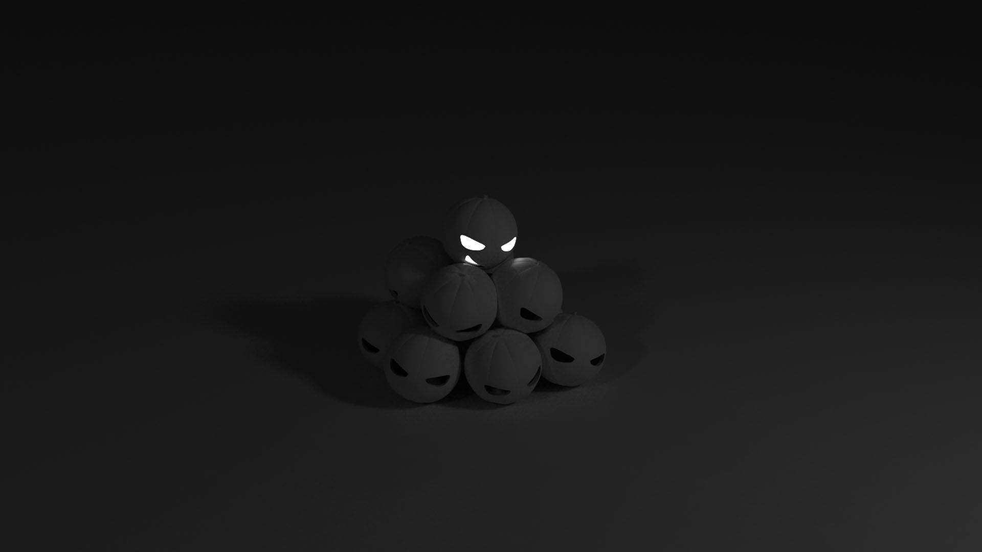 Cool Dark Angry Emoji Background