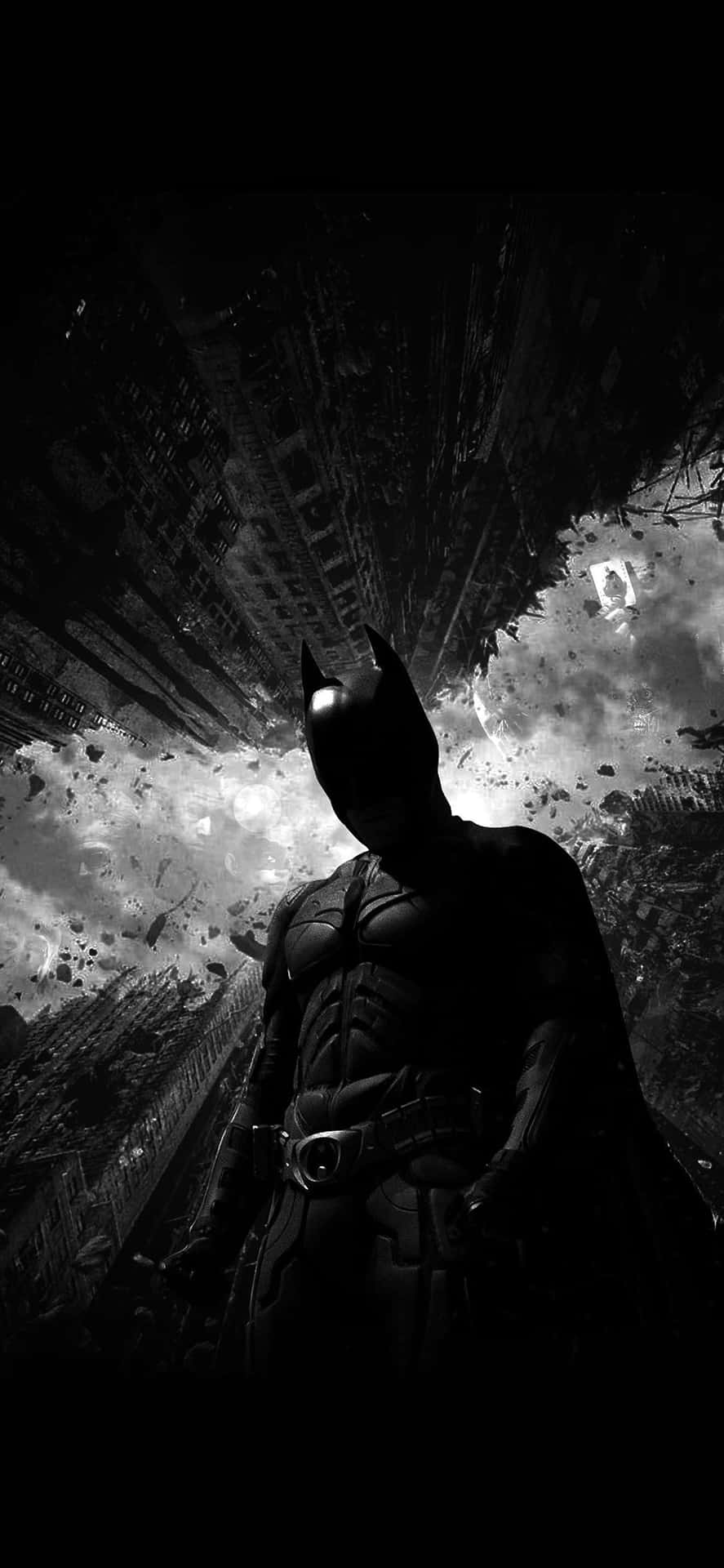 Cool Dark Batman Portrait Mobile Background