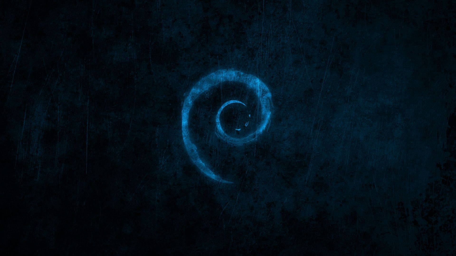 Cool Dark Blue Spiral Twirl Background