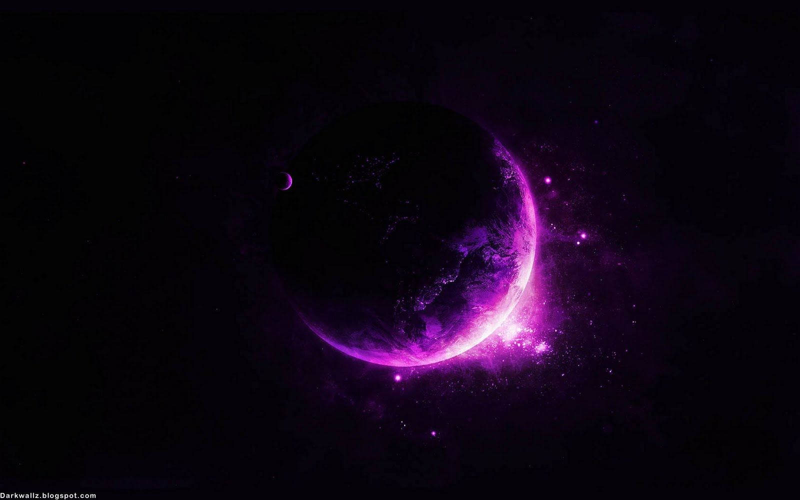 Cool Dark Purple Earth Background