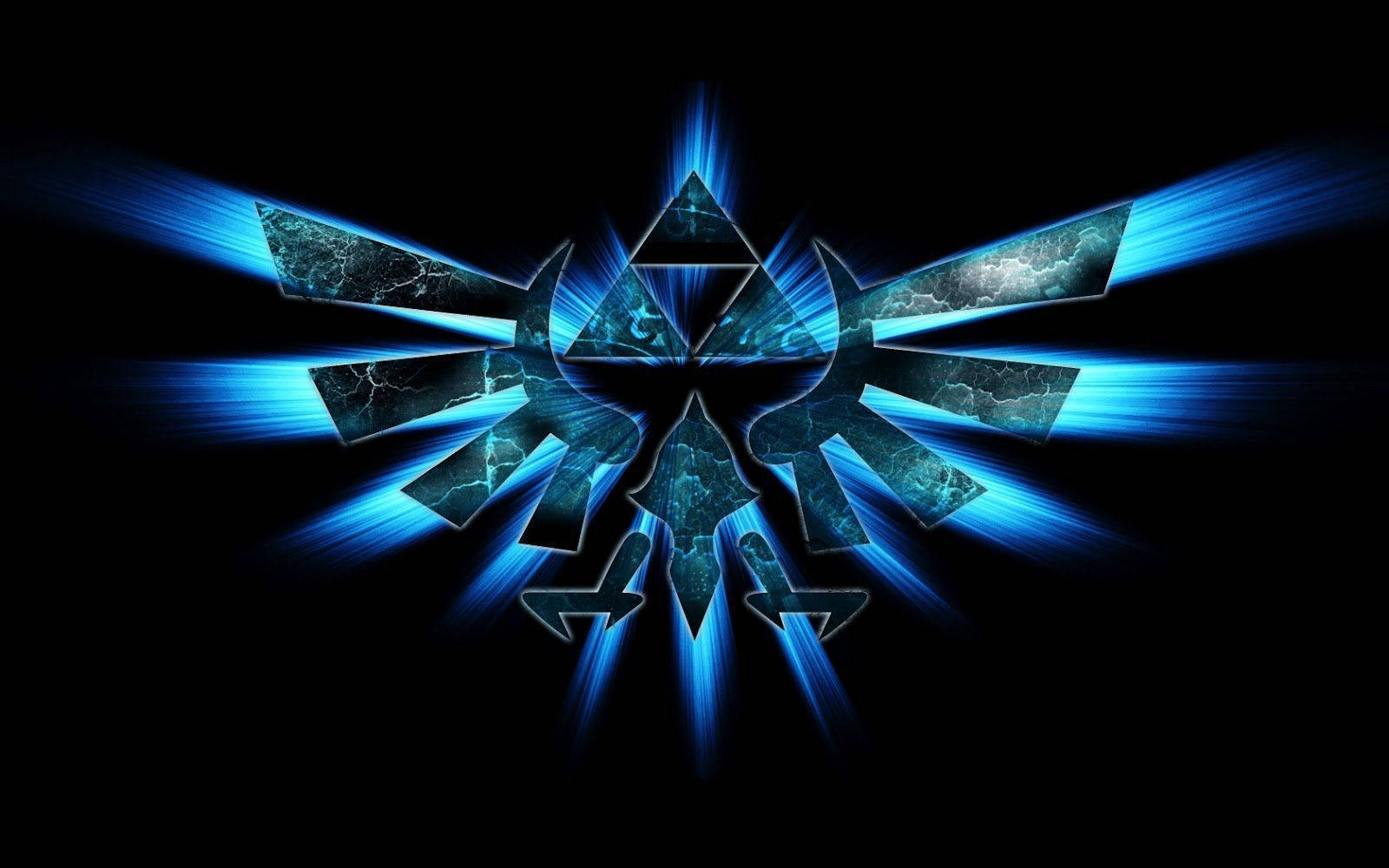 Cool Dark Triforce Wings Background