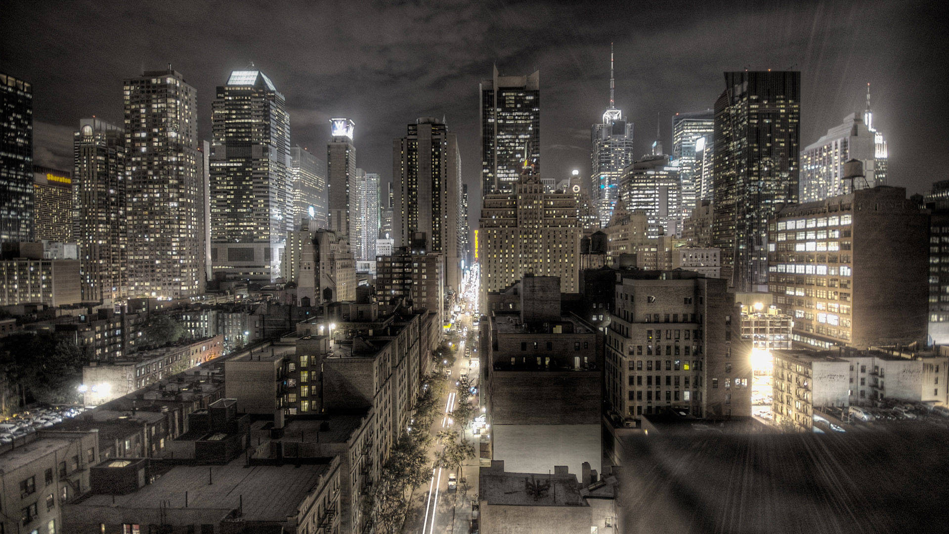 Cool Desktop Night Cityscape Background