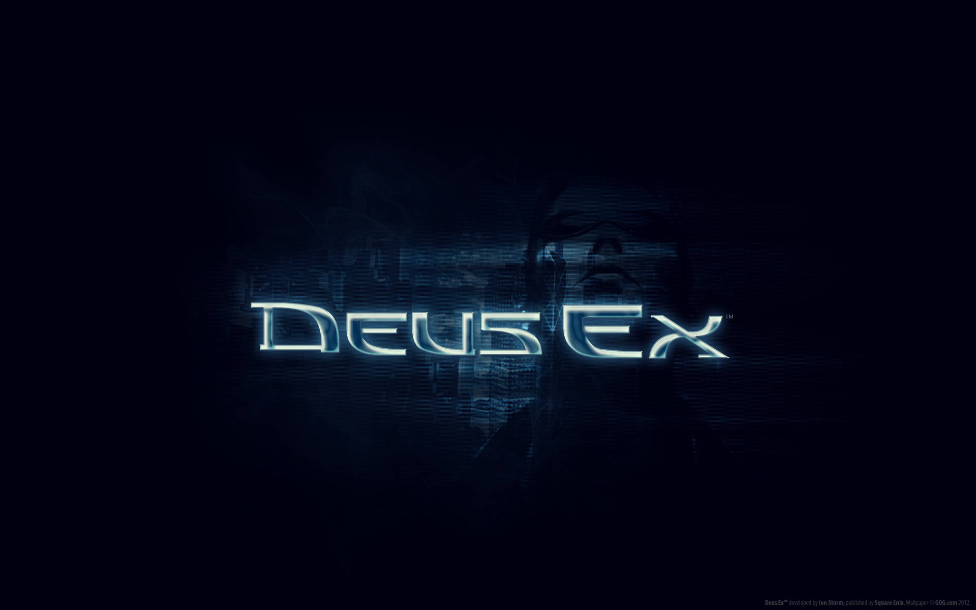 Cool Deus Ex Text Background