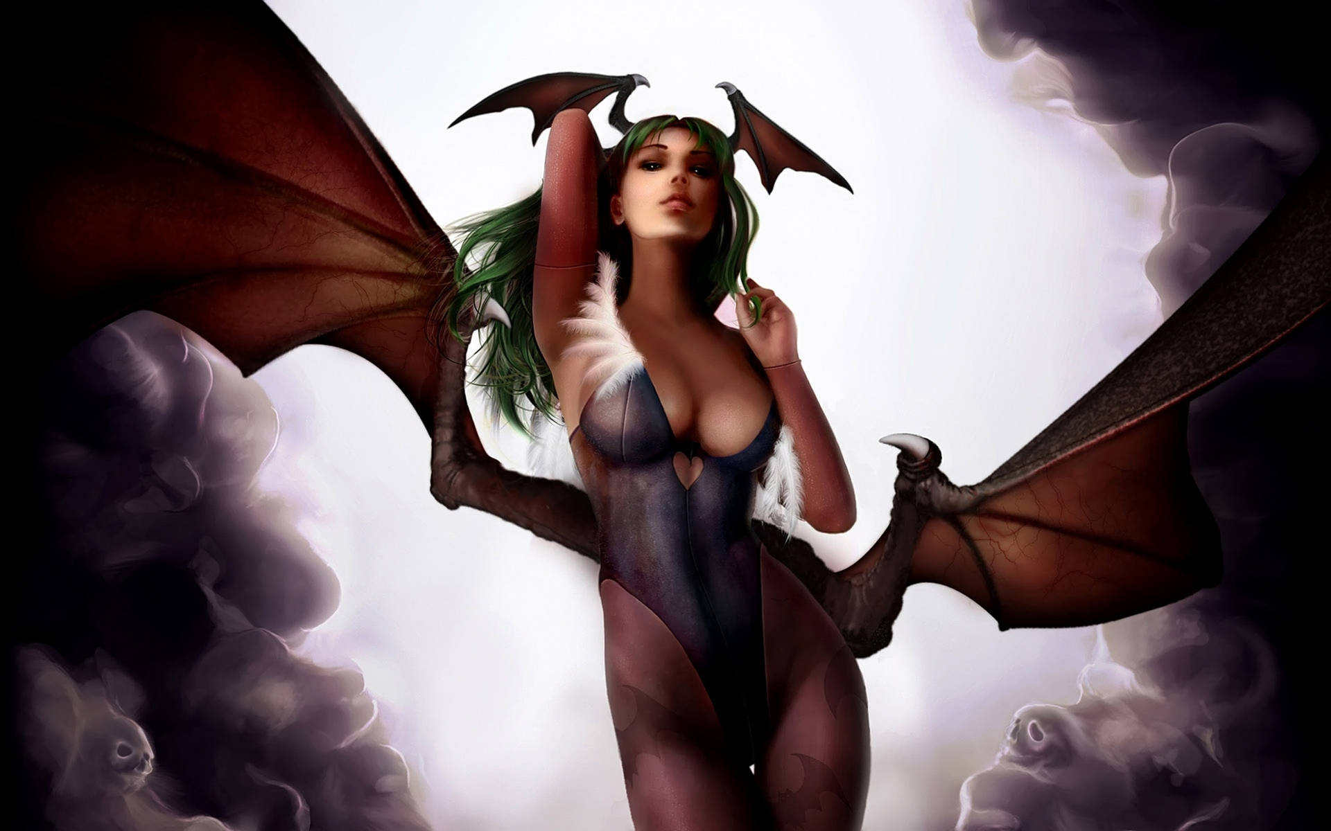 Cool Devil Woman Background
