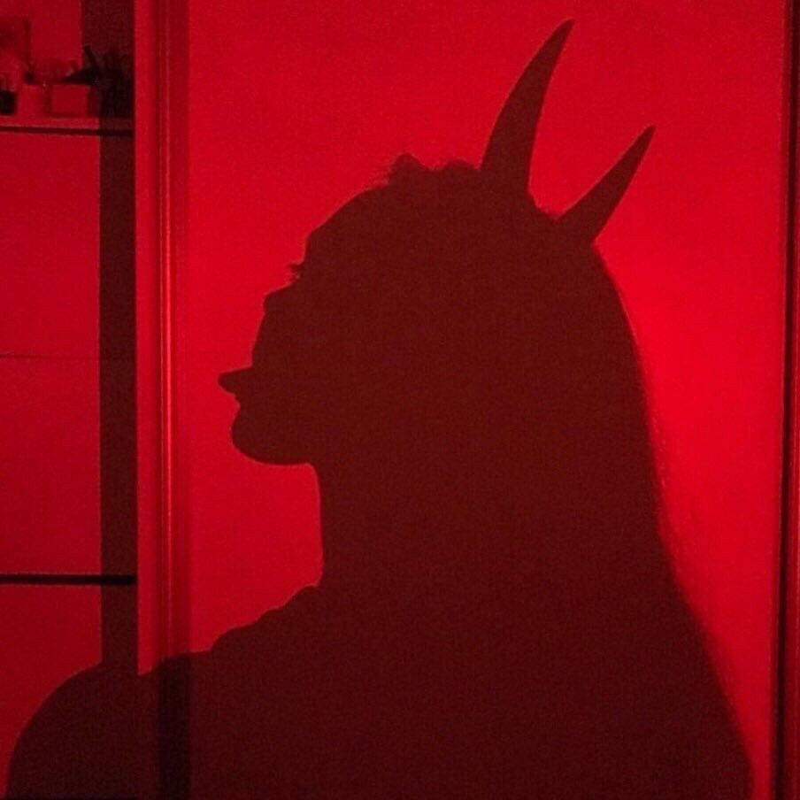 Cool Devil Woman Red Shadow