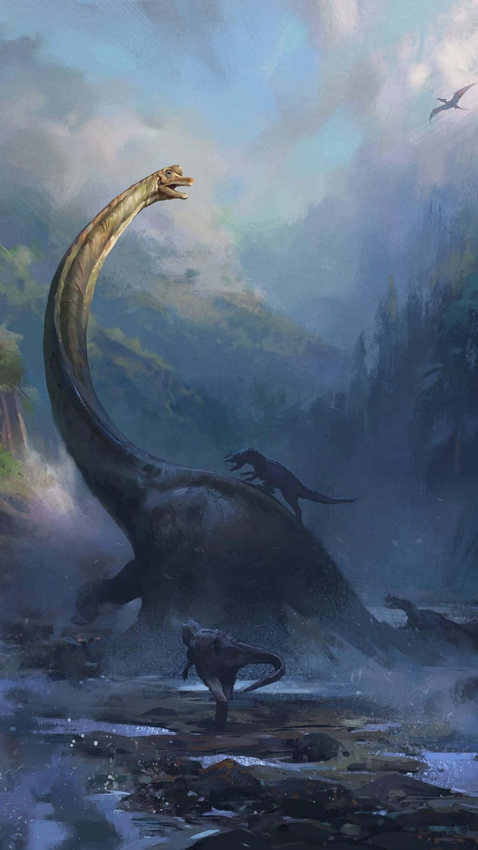 Cool Dinosaur Iphone Theme Background