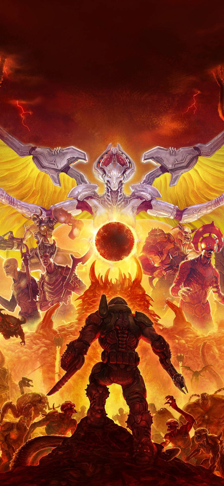 Cool Doom Eternal Fan Art Background