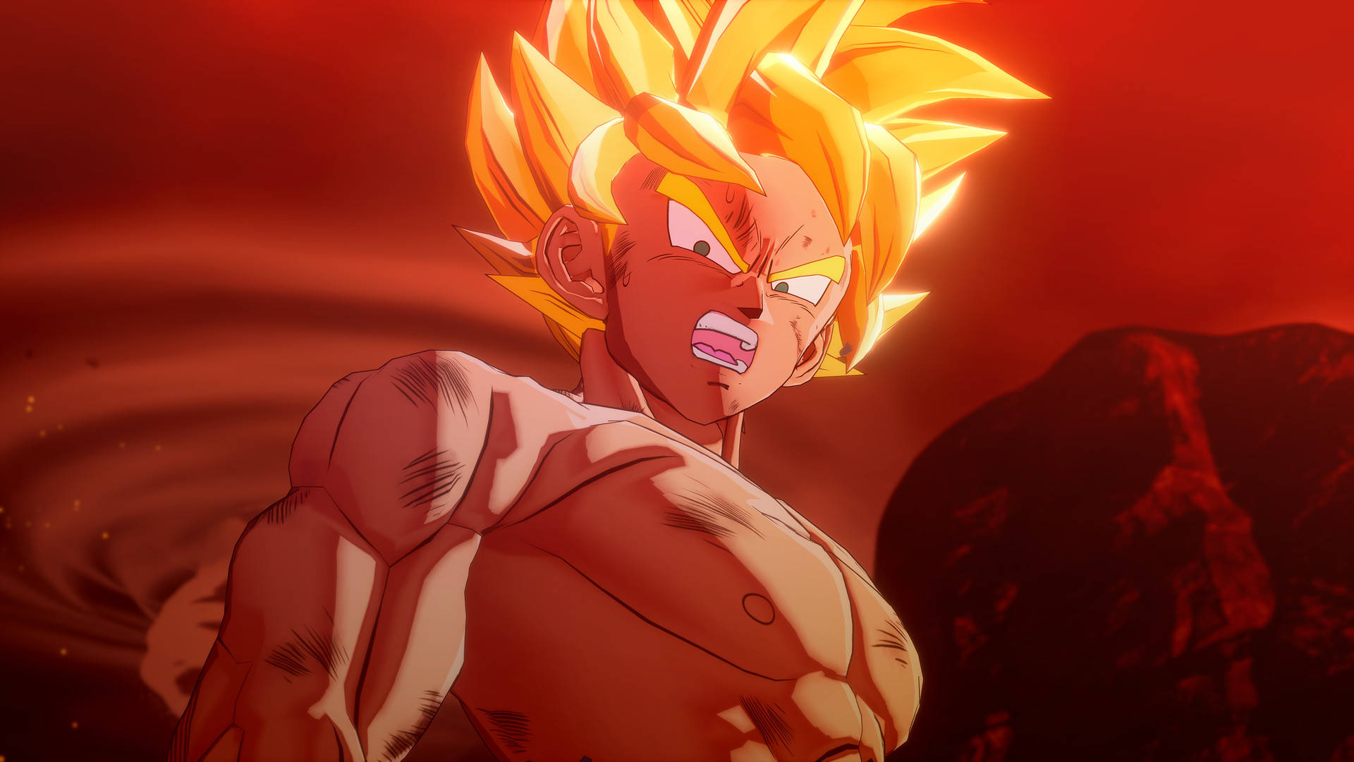 Cool Dragon Ball Z Angry Goku Background