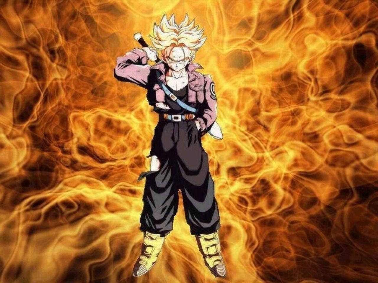 Cool Dragon Ball Z Fire Background Background