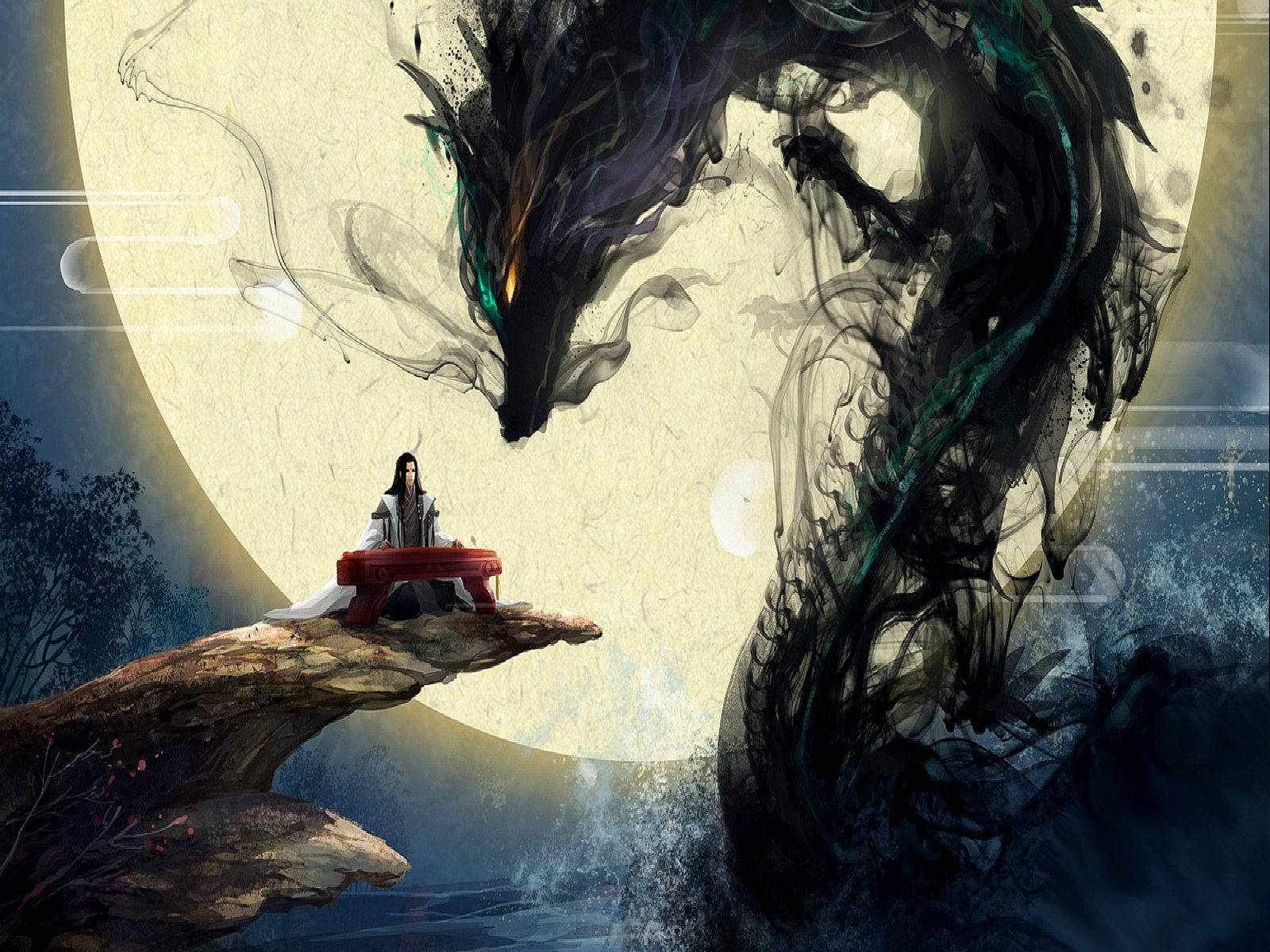 Cool Dragon Spirit Background
