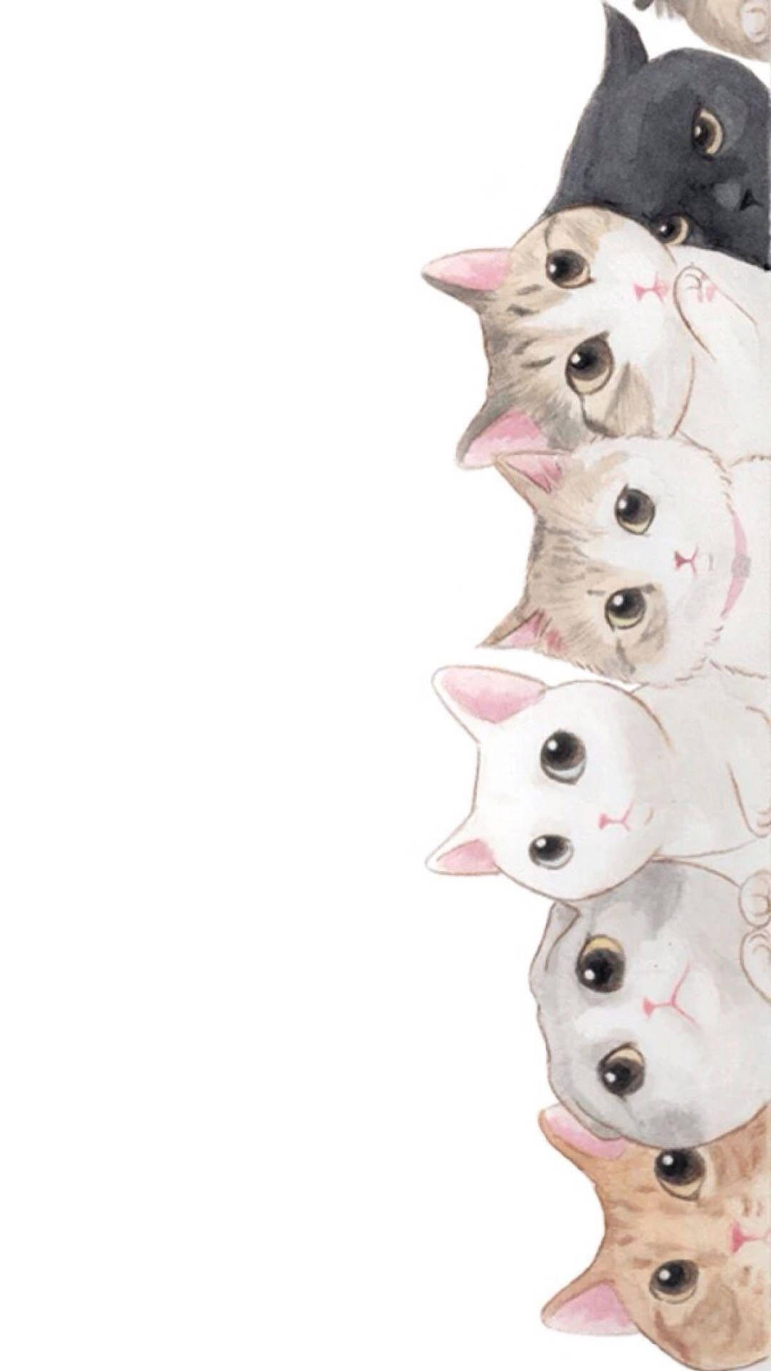 Cool Drawing Cute Cats Background